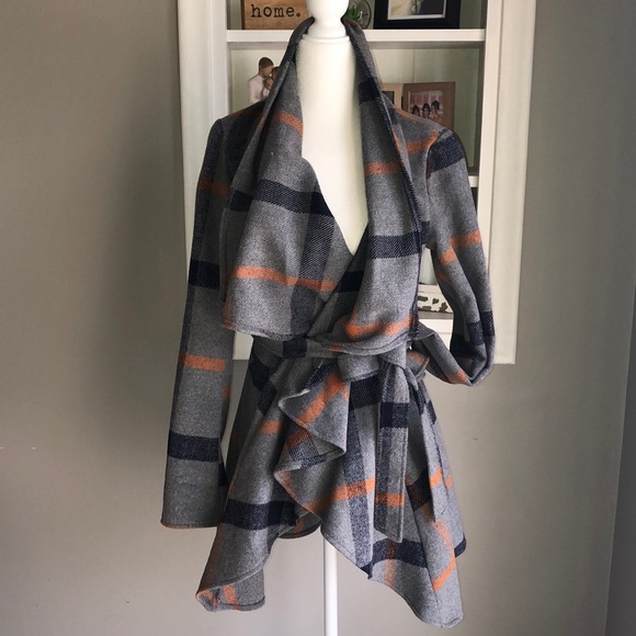 Jackets & Blazers - Boutique Plaid Coat